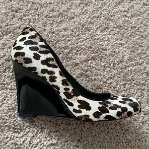 White House Black Market Leopard Print Heels